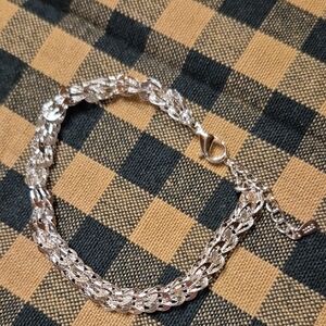 Elegant 925 Silver Adjustable Chain Bracelet. New.